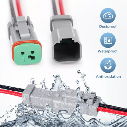 2 Way DT connector Electrical Plug Weatherproof