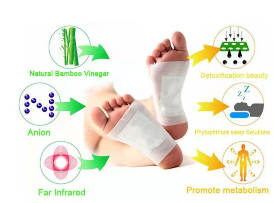 Detox Foot Patches Pads Natural plant Ginger Extra Toxin Removal Sticky Adhesive