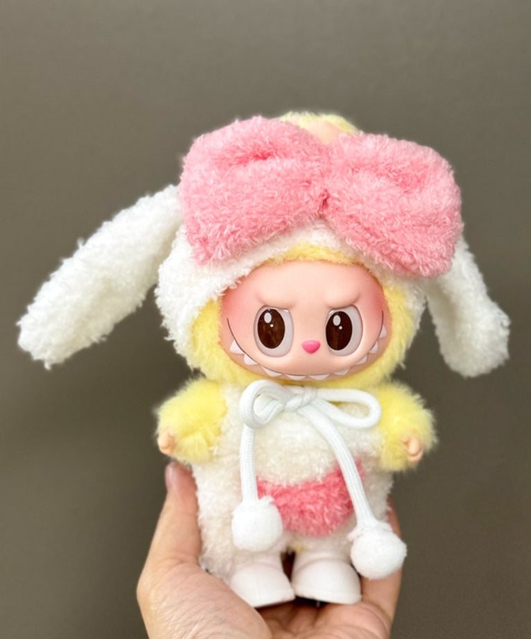 17cm Clothes For LABUBU The Monsters Plush Doll Keychain (LABUBU NOT INCLUDED) G