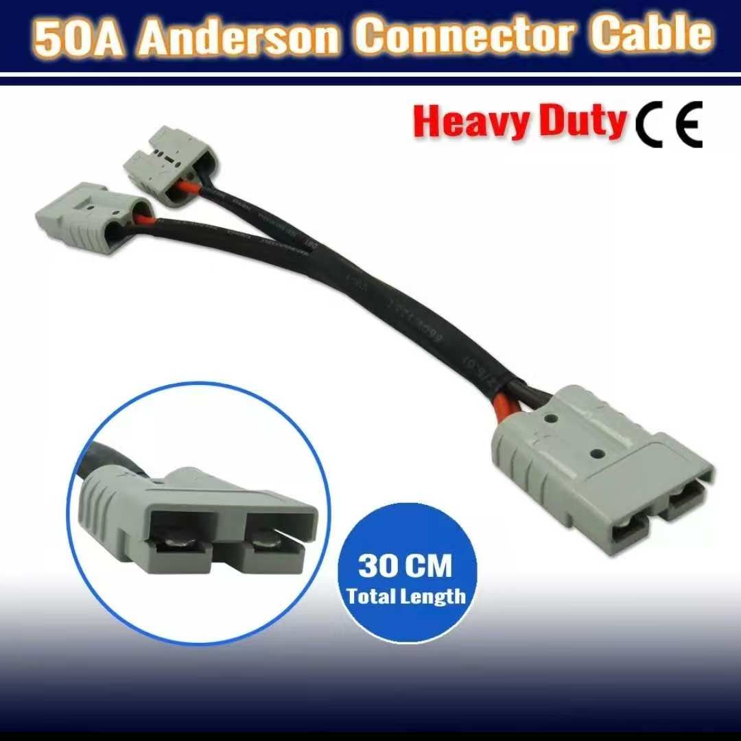 Anderson Plug 1-to-2 Splitter with 30 cm 10 AWG Coated Cable