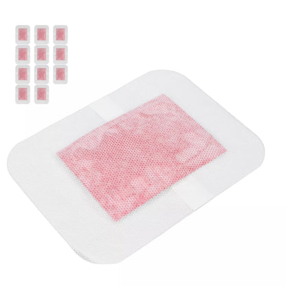 Pink adhesive foot patch on a white background with additional patches displayed above.