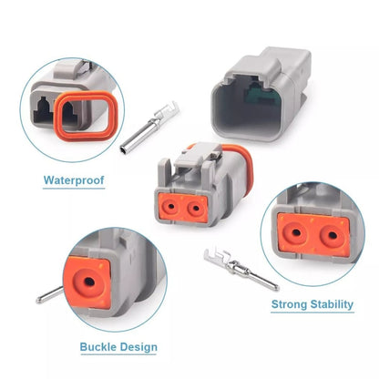 Waterproof Deutsch DT 2 Pin Male Female Plug Connector