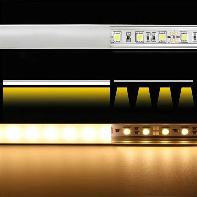 Aluminium Cover Line Holder Led Light Channel Strip lights Bar Profile