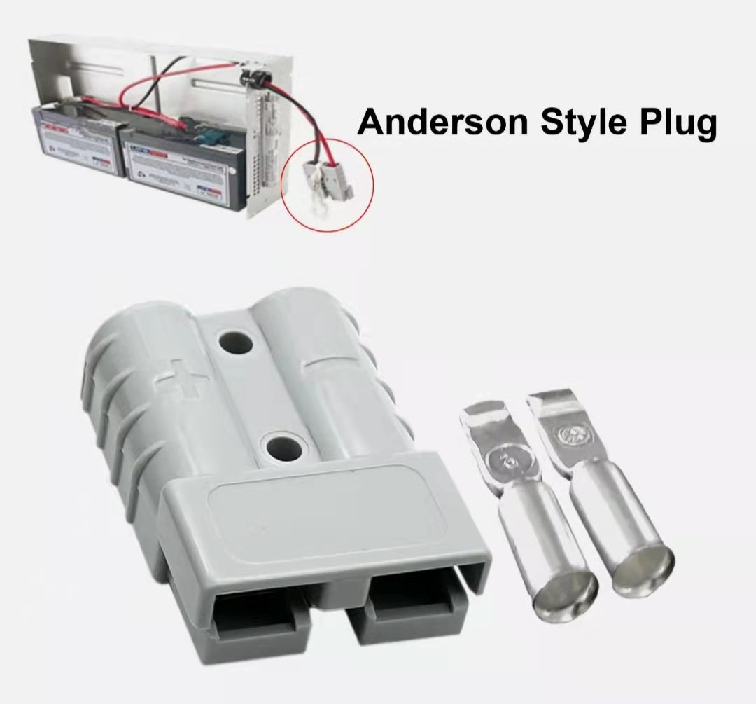 Anderson Style Plug Connectors 50 AMP 6AWG 12-24V DC Power Tool
