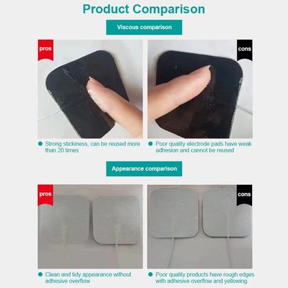 5X10cm Tens Machine Replacement Electrode Pads Gel Self Adhesive Reusable