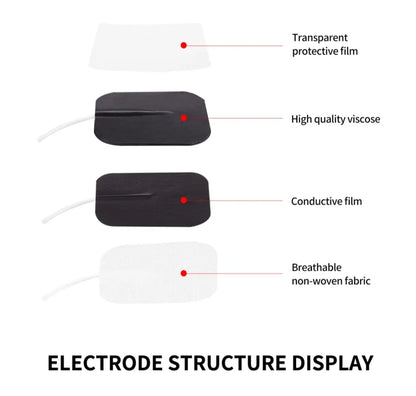 5X10cm Tens Machine Replacement Electrode Pads Gel Self Adhesive Reusable