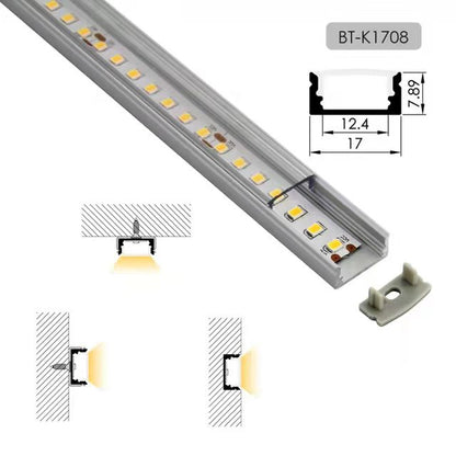 Aluminium Cover Line Holder Led Light Channel Strip lights Bar Profile