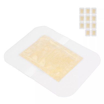 detox foot patches on a white background with additional foot pads in the corner.