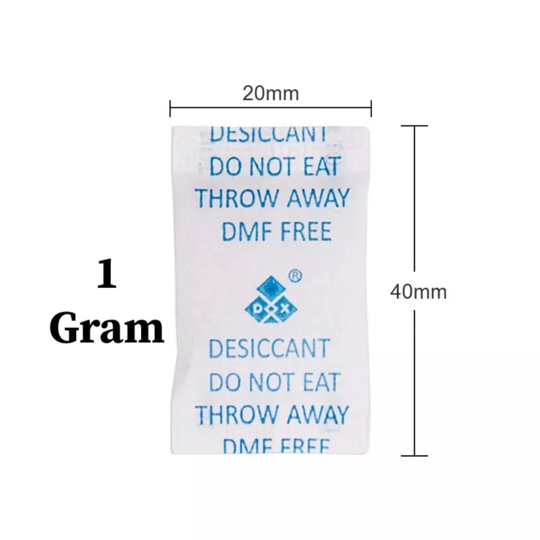High-quality 1g silica gel desiccant packet – perfect for moisture control in packaging, electronics, and storage. Safe, compact, and effective drying solution.